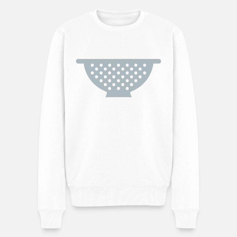 Sieb - Männer Premium Bio Pullover - Weiß