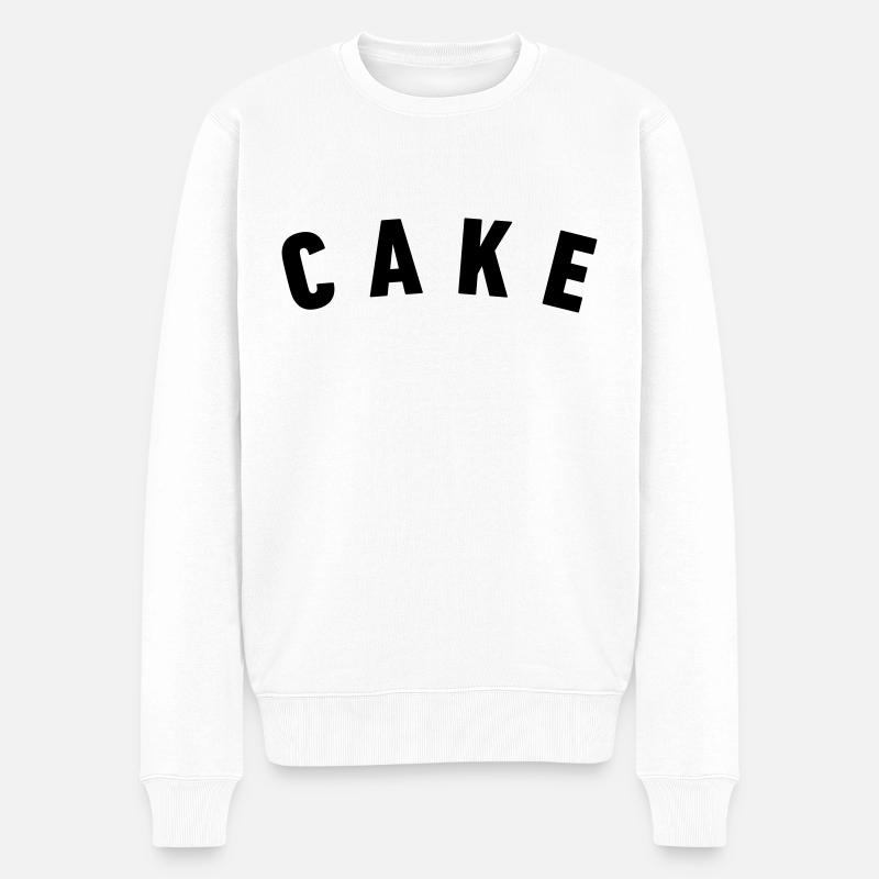 cake - Männer Premium Bio Pullover - Weiß