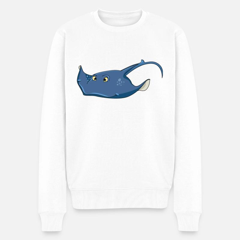 Raies épineuses - Pull Premium bio Homme - blanc