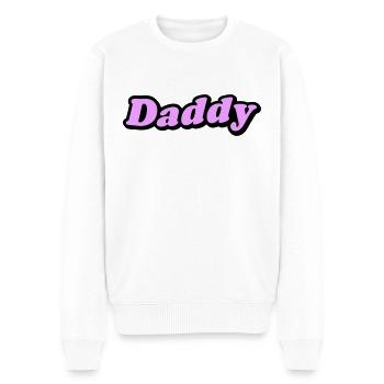 Daddy - Men's Premium Organic Jumper - white - Front - Thijin (182cm)