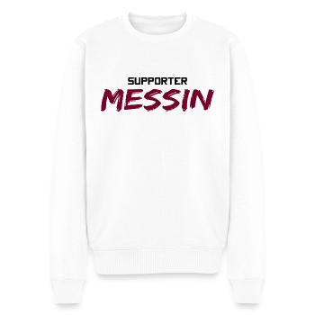 Supporter Messin - Fan de sport et de Metz - Pull Premium bio Homme - blanc - Devant - Thijin (182cm)