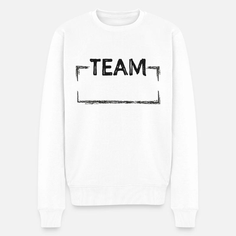 Équipe - Insérez votre texte - Pull Premium bio Homme - blanc