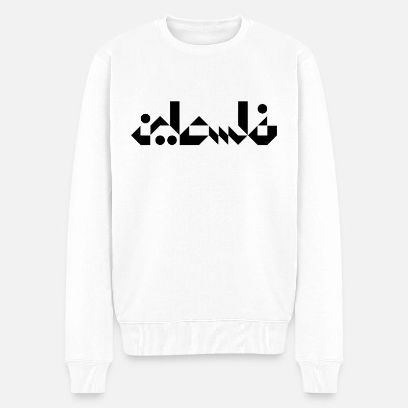 Palästina - Männer Premium Bio Pullover - Weiß