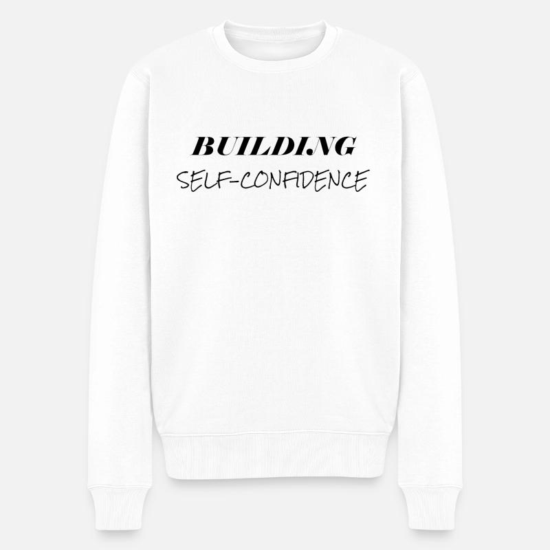 Développer la confiance en soi - Pull Premium bio Homme - blanc