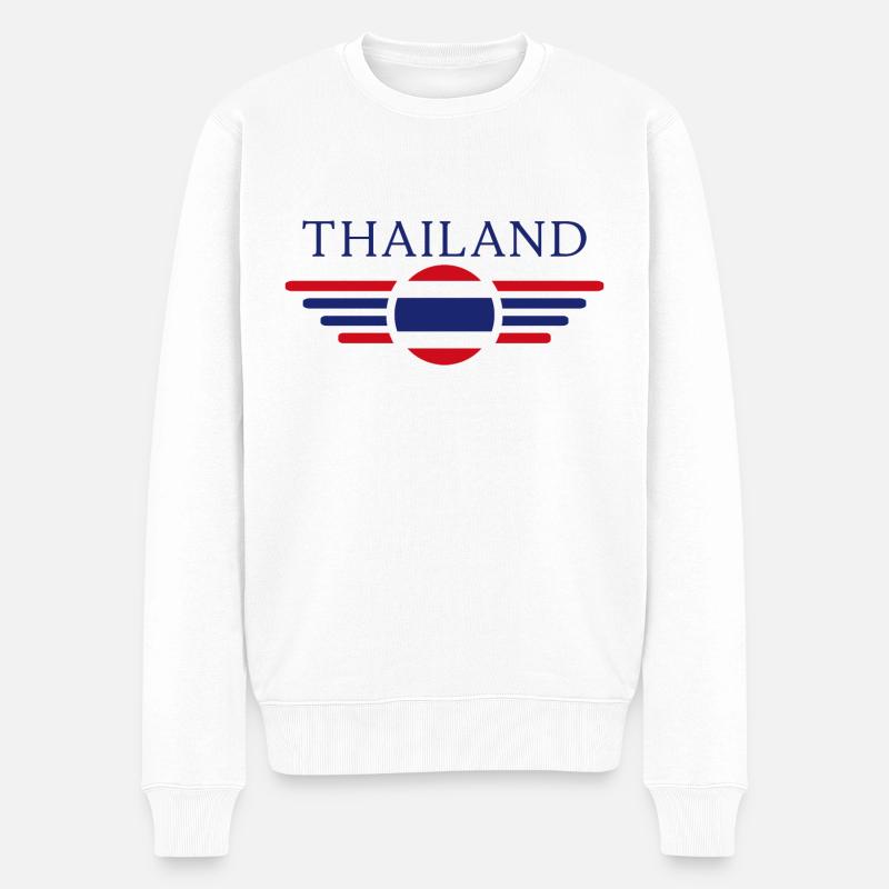 Thaïlande - Pull Premium bio Homme - blanc