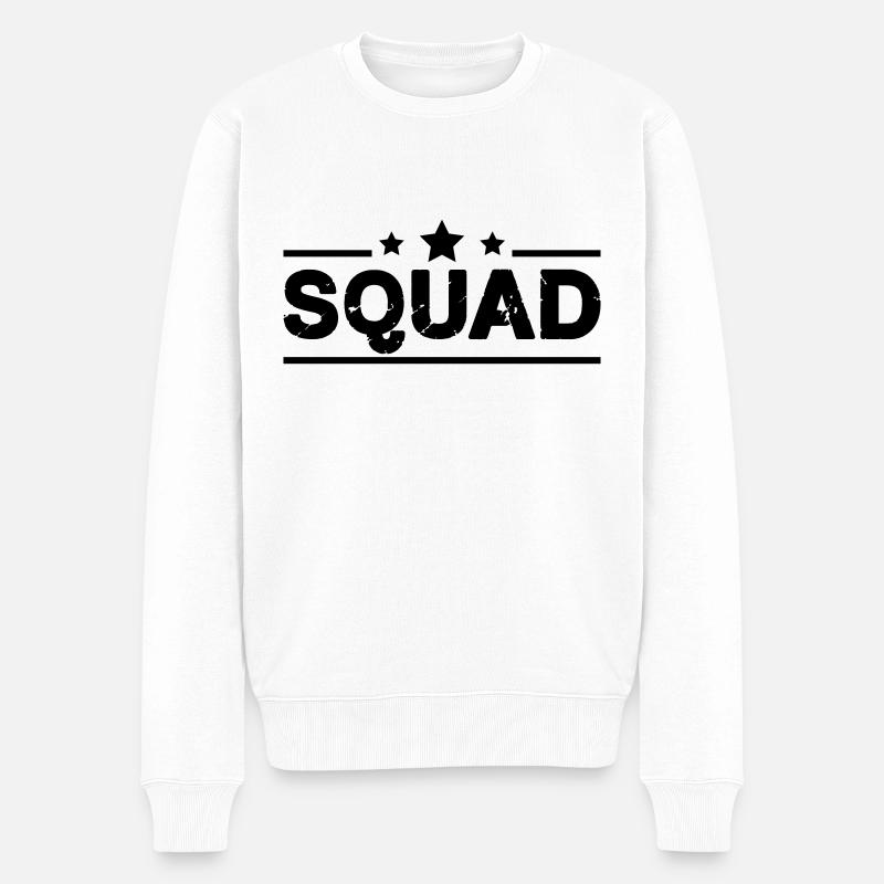 squad - Männer Premium Bio Pullover - Weiß