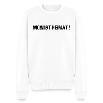 Moin Sprüche Hamburg Norden Heimat Geschenk - Männer Premium Bio Pullover - Weiß - Vorne - Thijin (182cm)