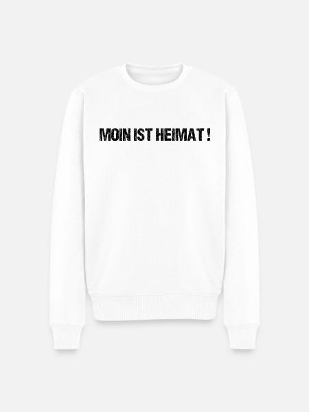 Moin Sprüche Hamburg Norden Heimat Geschenk - Männer Premium Bio Pullover - Weiß