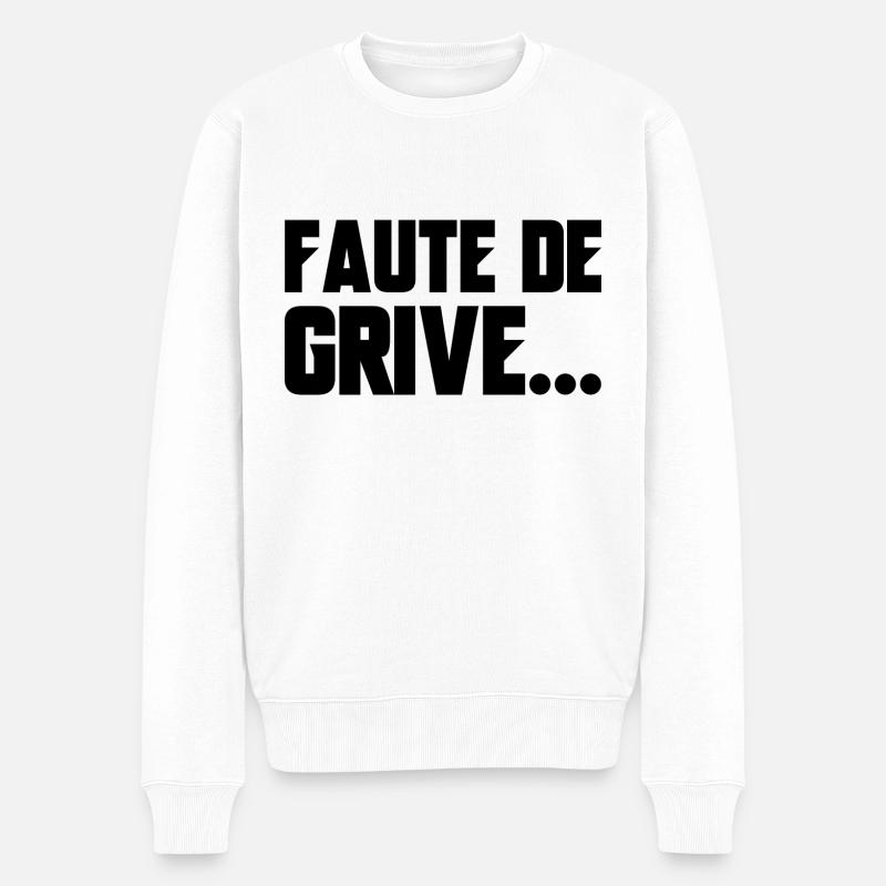 faute de grive - Pull Premium bio Homme - blanc
