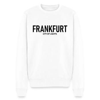 Francfort - Ville Lumière - Vie nocturne - Pull Premium bio Homme - blanc - Devant - Thijin (182cm)