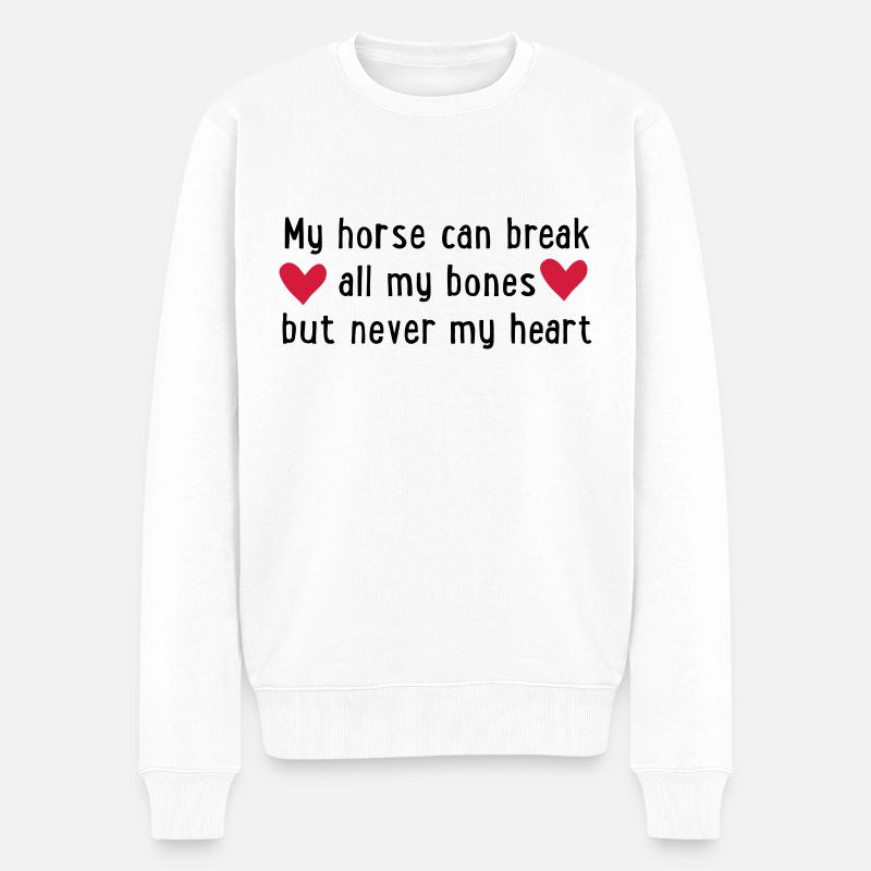 cheval - Pull Premium bio Homme - blanc