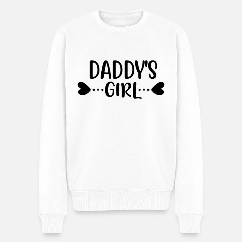 Fille de papa 01 - Pull Premium bio Homme - blanc