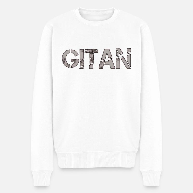 Gitan - Pull Premium bio Homme - blanc