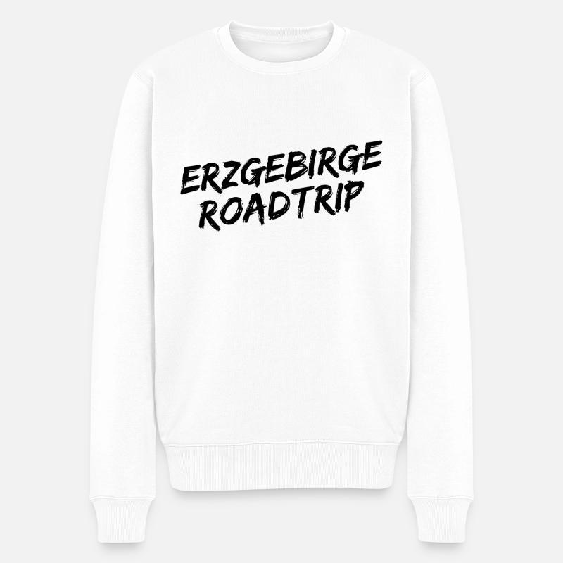 Erzgebirge Roadtrip - Männer Premium Bio Pullover - Weiß