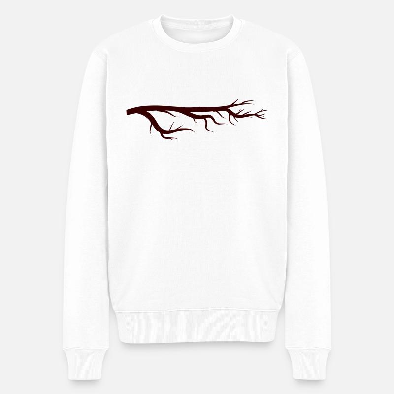 branche - Pull Premium bio Homme - blanc