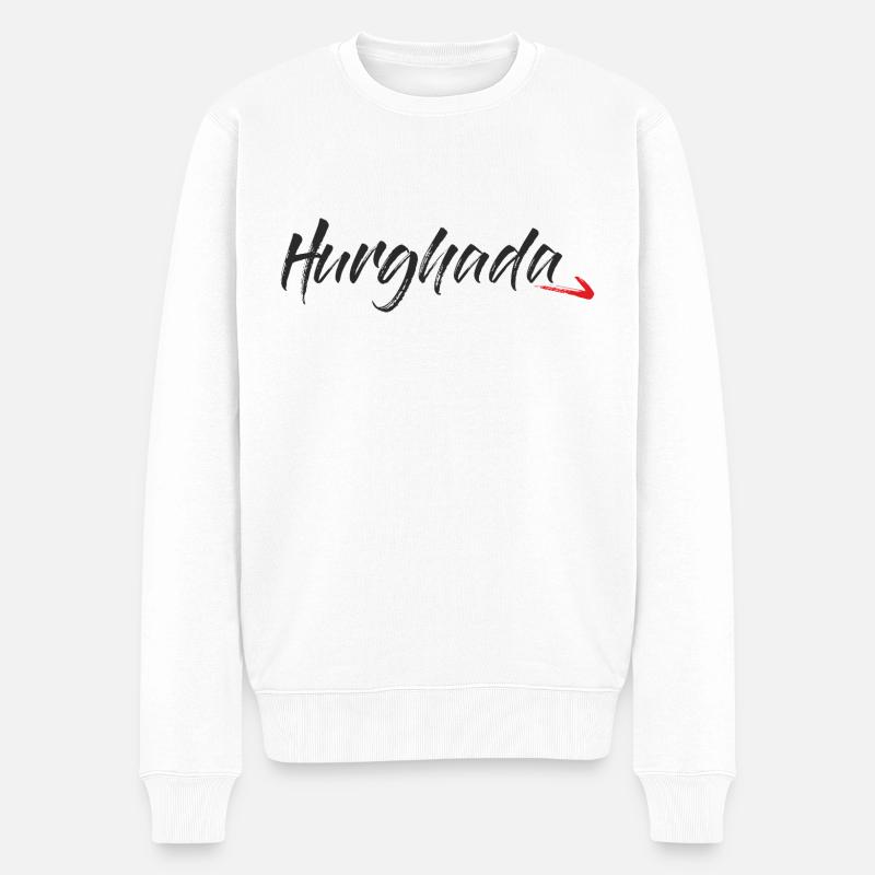 Hurghada Ägypten - Männer Premium Bio Pullover - Weiß