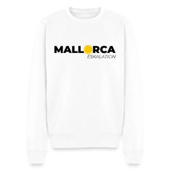 Mallorca Eskalation - Männer Premium Bio Pullover - Weiß - Vorne - Thijin (182cm)