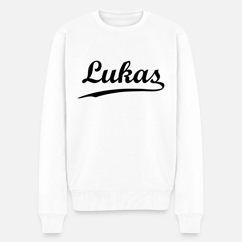 lukas - Pull Premium bio Homme - blanc