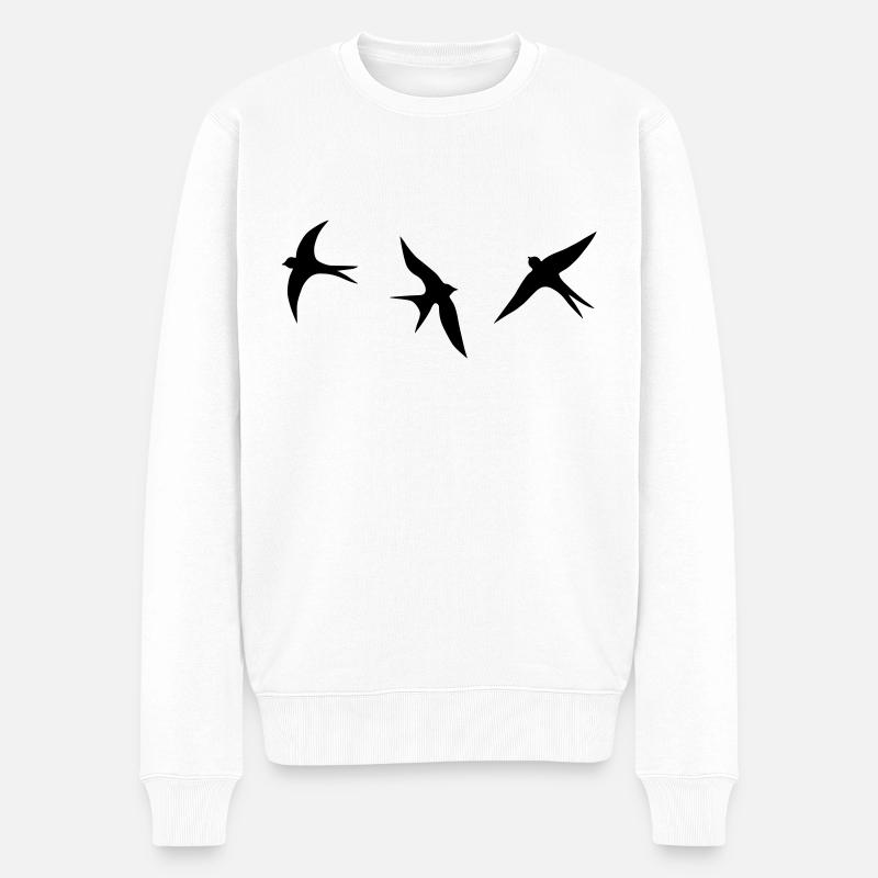 hirondelle - Pull Premium bio Homme - blanc