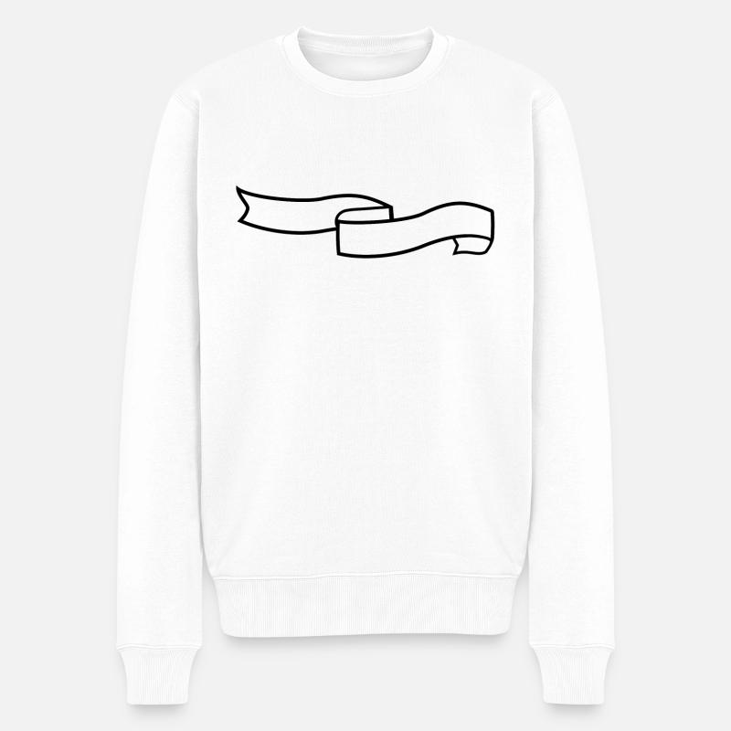 Bannière se balançant - Pull Premium bio Homme - blanc