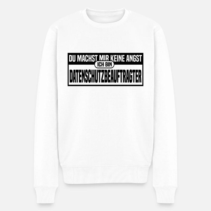 Datenschutzbeauftragter - Männer Premium Bio Pullover - Weiß