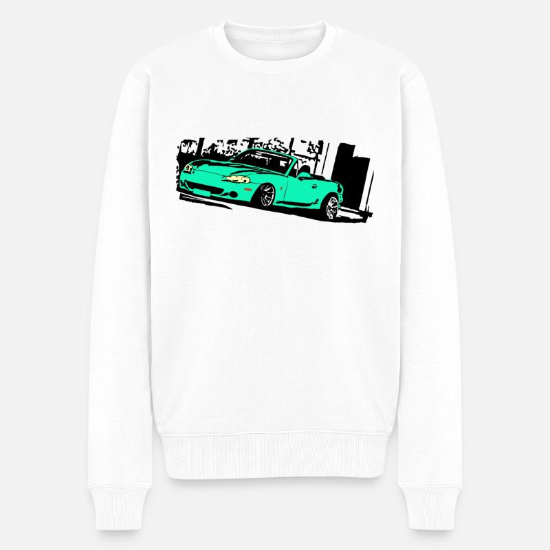 miata mx5 mk2 - Pull Premium bio Homme - blanc