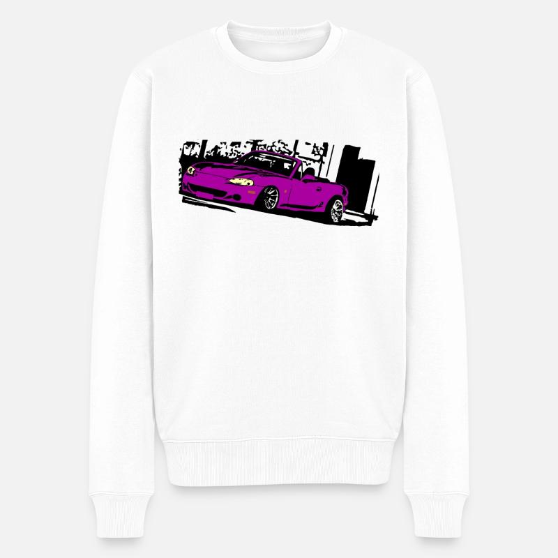 MIATA NB mx5 mk2 position ROSE MEILLEUR DESIGN - Pull Premium bio Homme - blanc