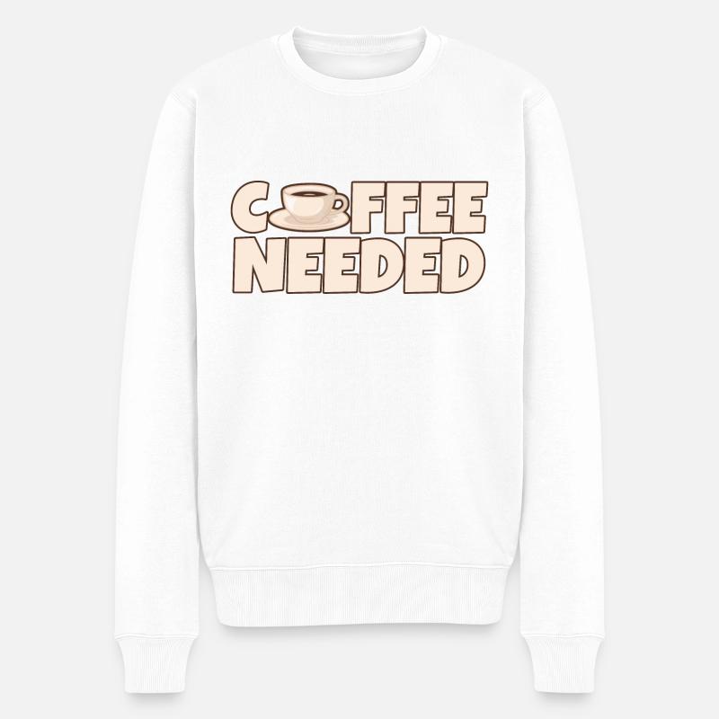 Café nécessaire 4 - Pull Premium bio Homme - blanc