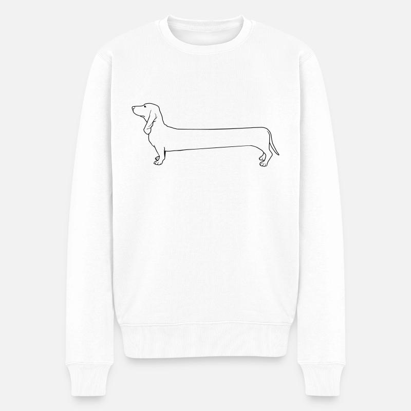 Teckel - Pull Premium bio Homme - blanc