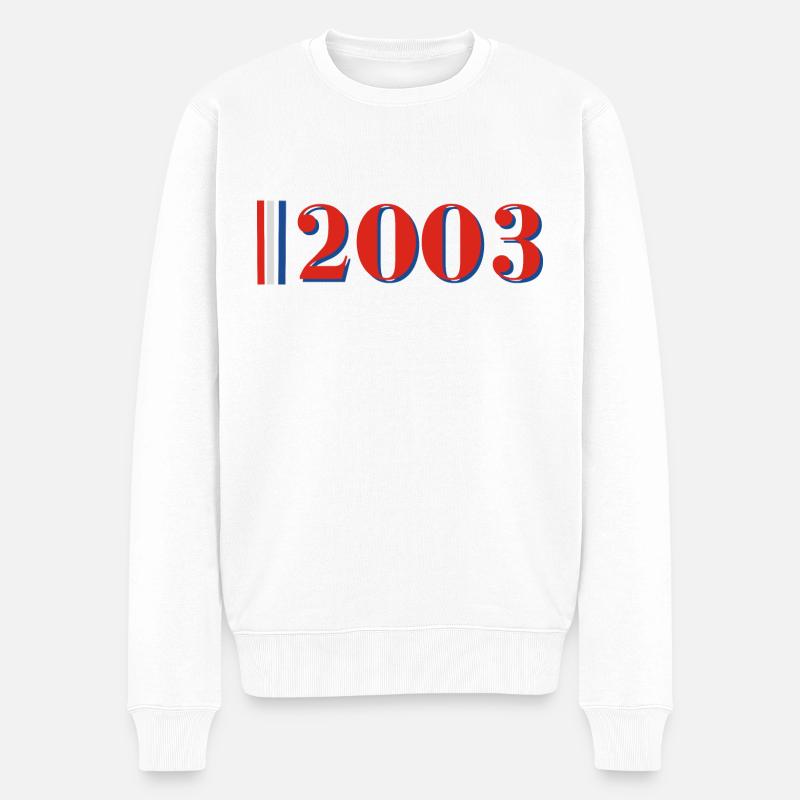 Année 2003 - Pull Premium bio Homme - blanc