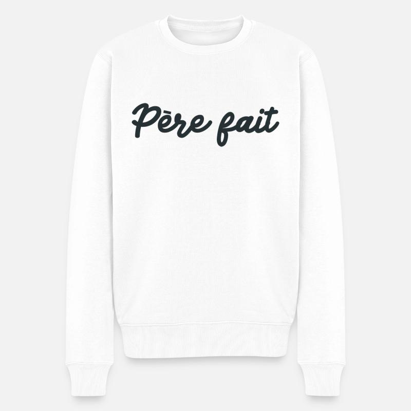 père parfait cadeau - Pull Premium bio Homme - blanc