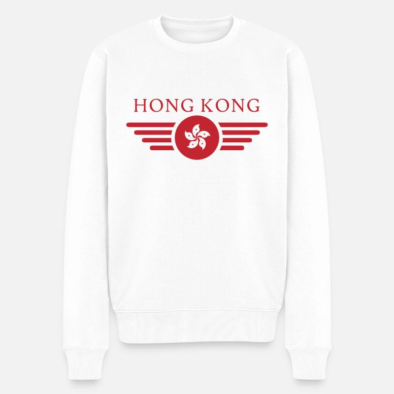Hong Kong - Pull Premium bio Homme - blanc