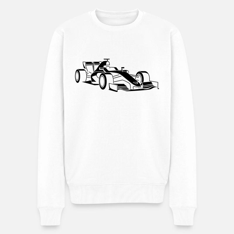 Voiture de course - Pull Premium bio Homme - blanc