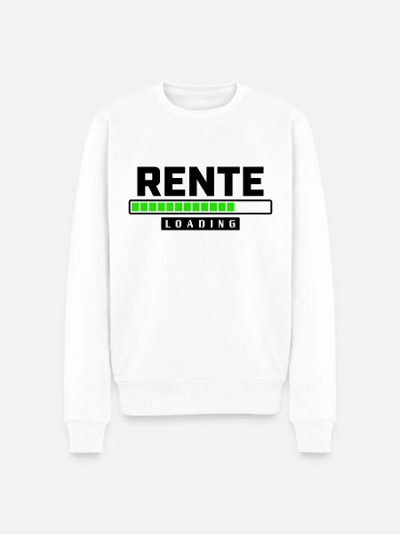 Rente - Männer Premium Bio Pullover - Weiß