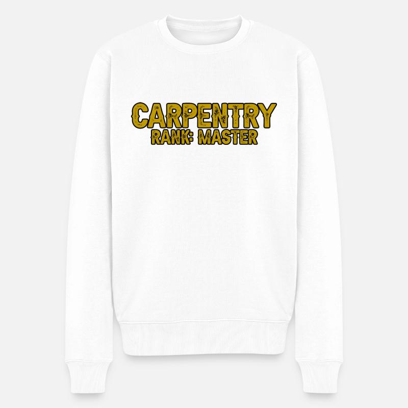 Rang de charpenterie Maître 3 - Pull Premium bio Homme - blanc