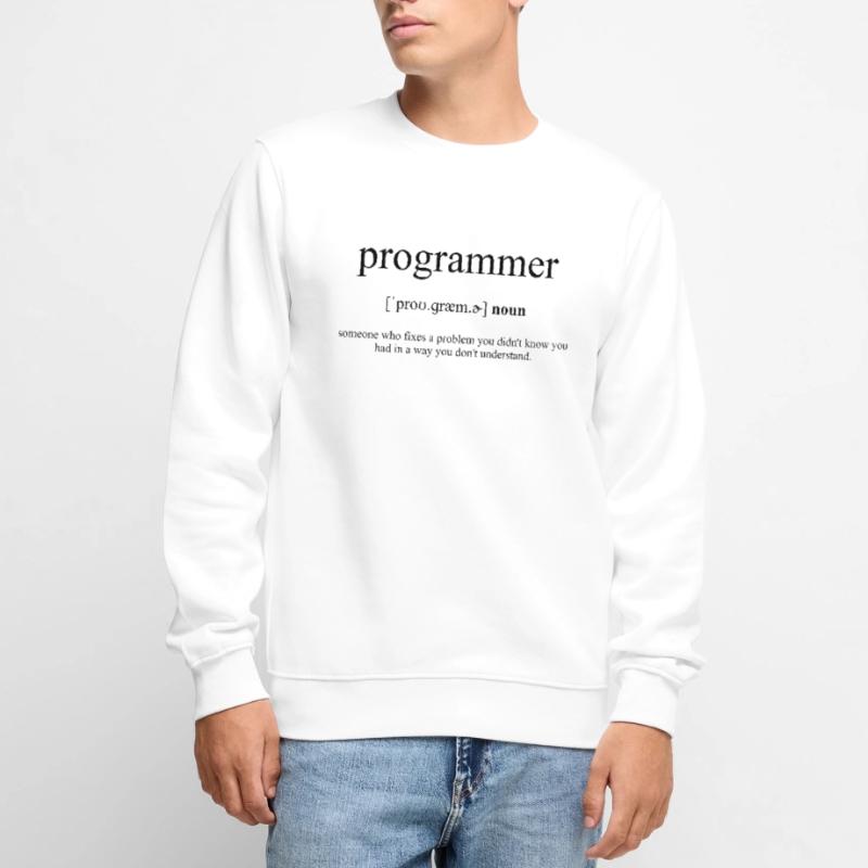 Programmer (Programmierer) Definition Dictionary Männer Premium Bio Pullover