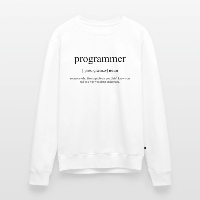 Programmer (Programmierer) Definition Dictionary Männer Premium Bio Pullover