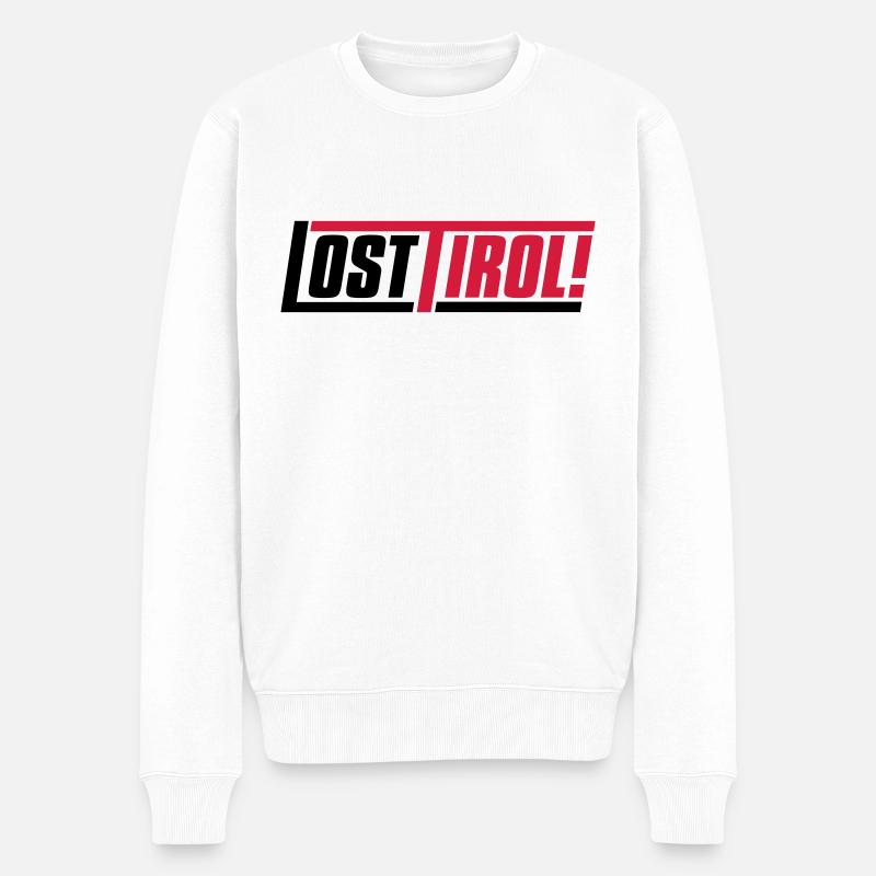 losttirol - Männer Premium Bio Pullover - Weiß