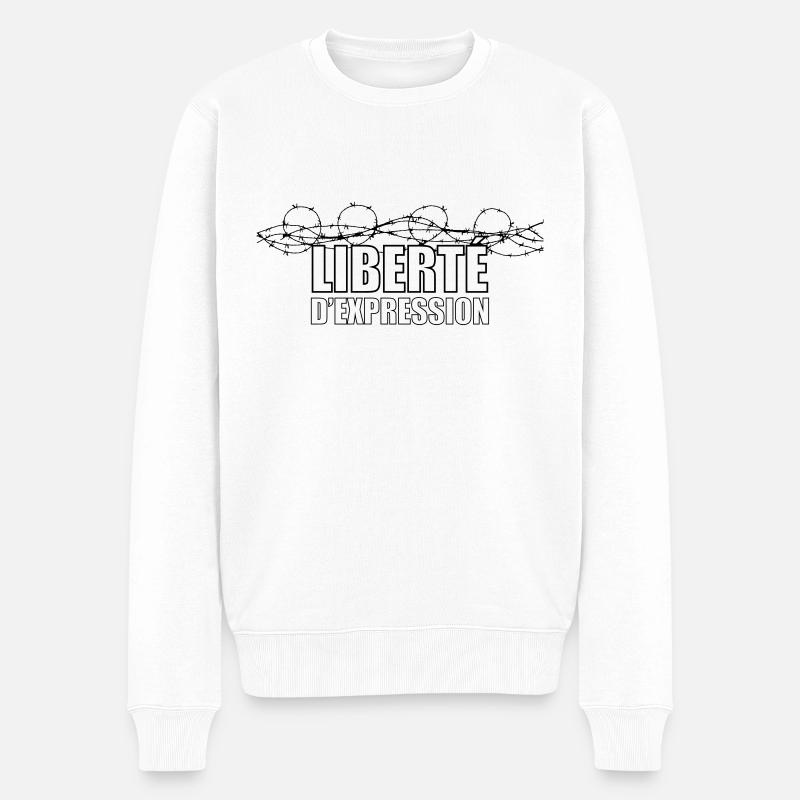 Liberté d'expression - Pull Premium bio Homme - blanc