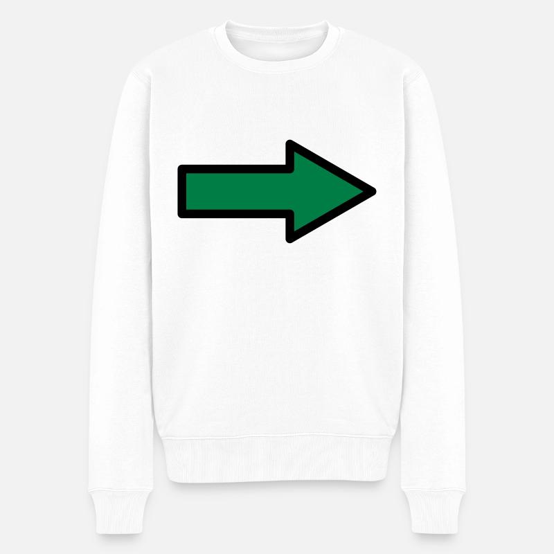 Symboles flèches icônes - Pull Premium bio Homme - blanc