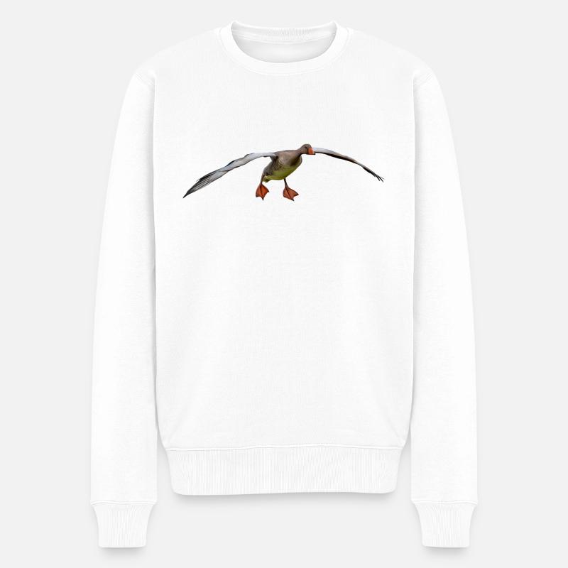 oiseau - Pull Premium bio Homme - blanc