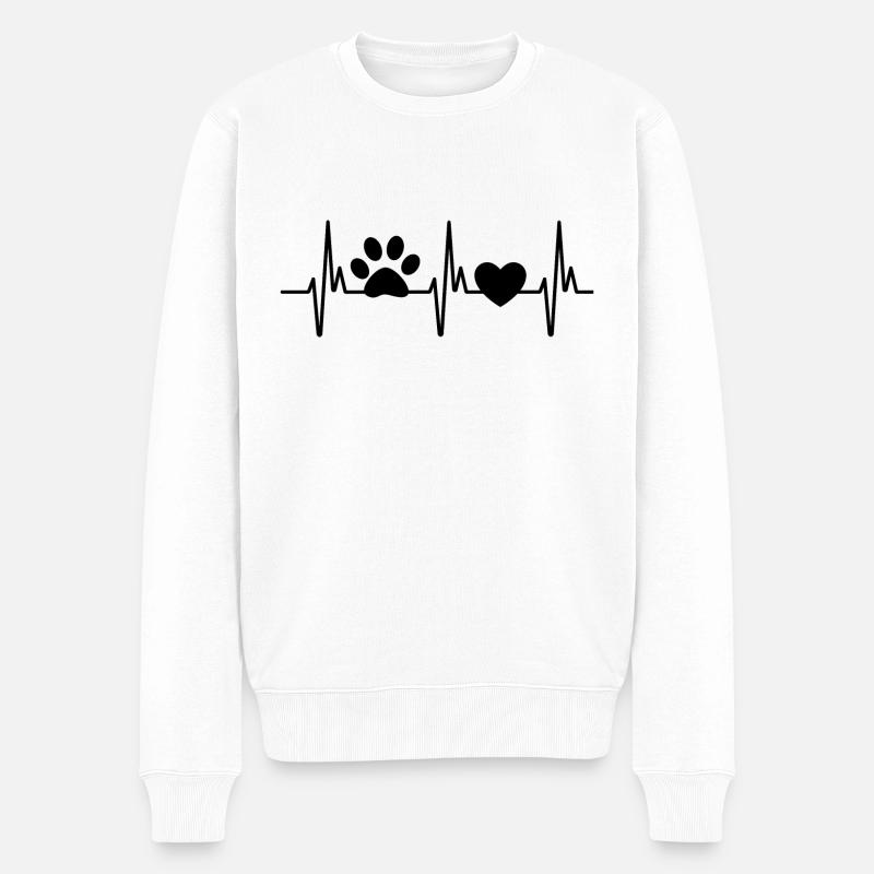 amour des animaux - Pull Premium bio Homme - blanc