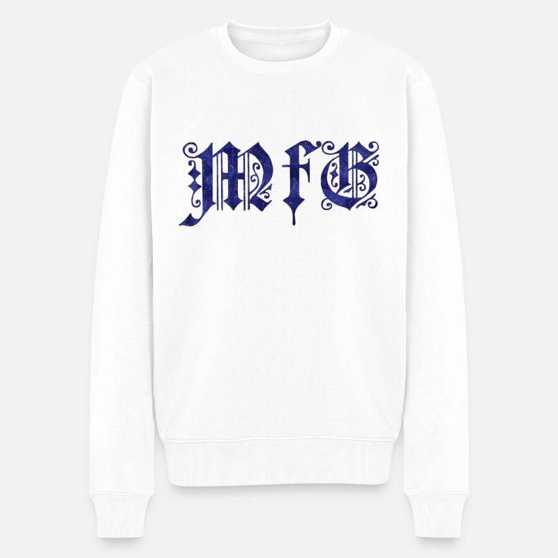 Mit freundlichen Grüßen - Männer Premium Bio Pullover - Weiß