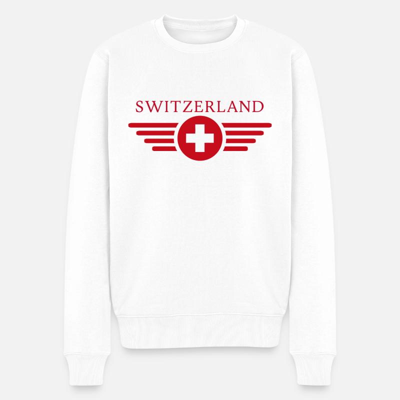 Suisse - Pull Premium bio Homme - blanc