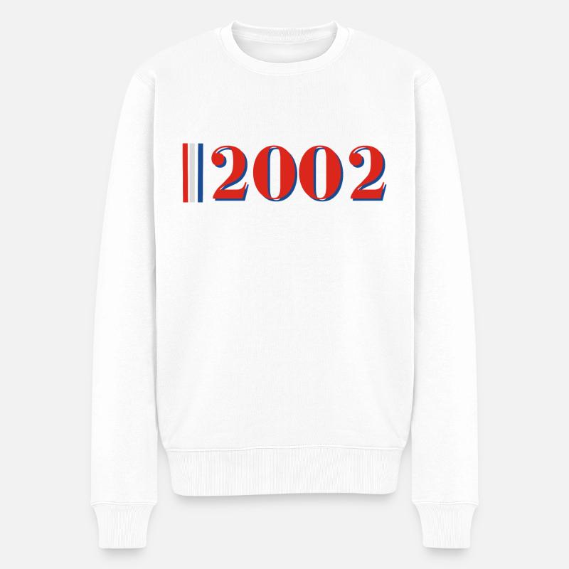 Année 2002 - Pull Premium bio Homme - blanc