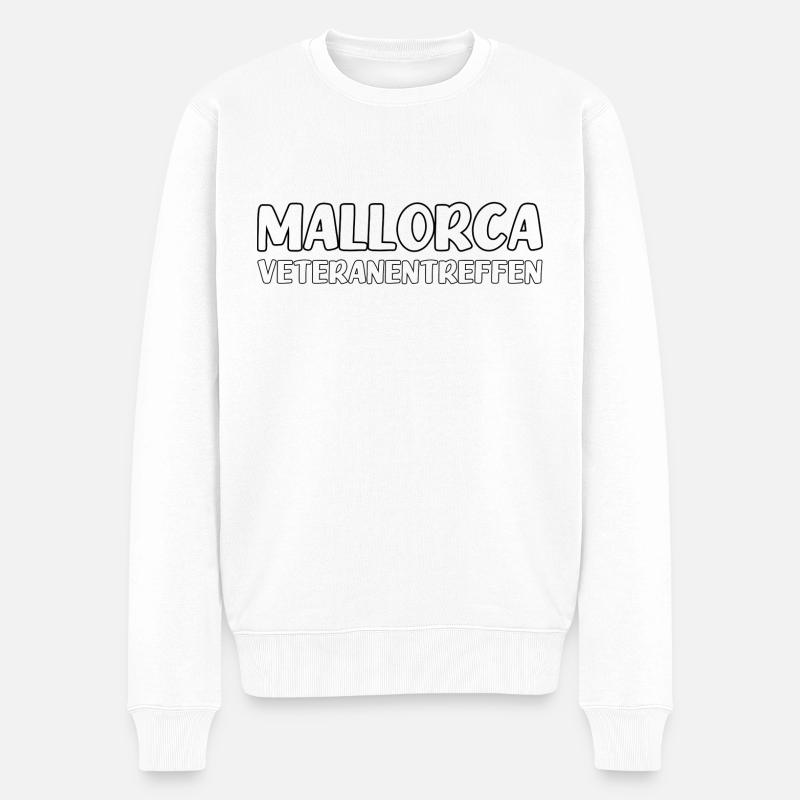 Malle-Veteran - Männer Premium Bio Pullover - Weiß