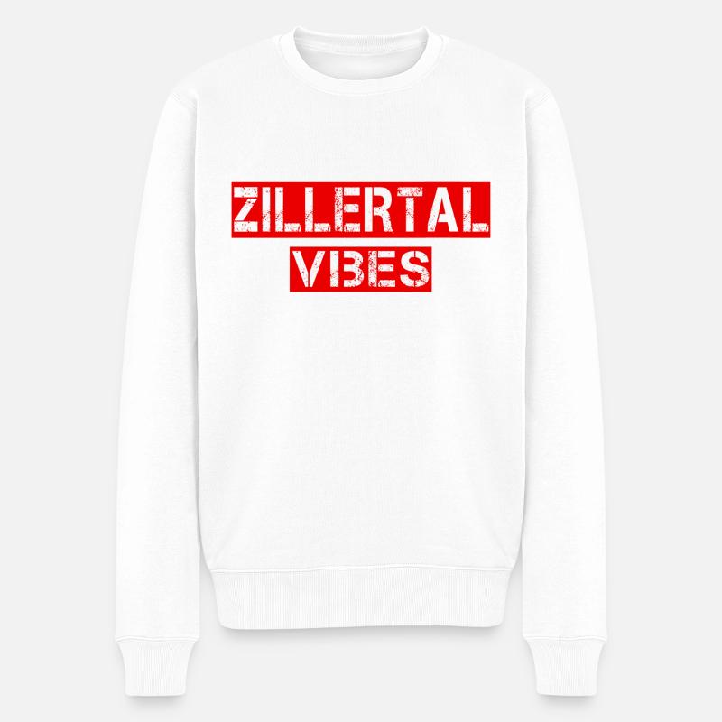 Zillertal Vibes - Pull Premium bio Homme - blanc