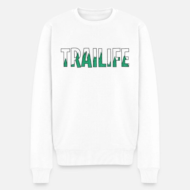 TRAILIFE DENIV - Pull Premium bio Homme - blanc