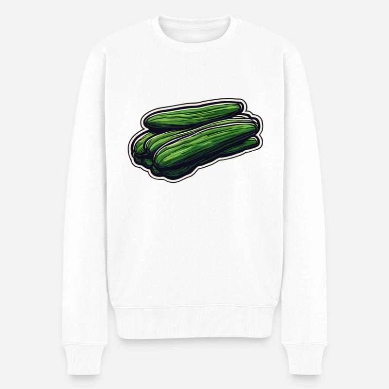 Lebensmittel / Gemüse / Markt / Vitamine / Design - Männer Premium Bio Pullover - Weiß