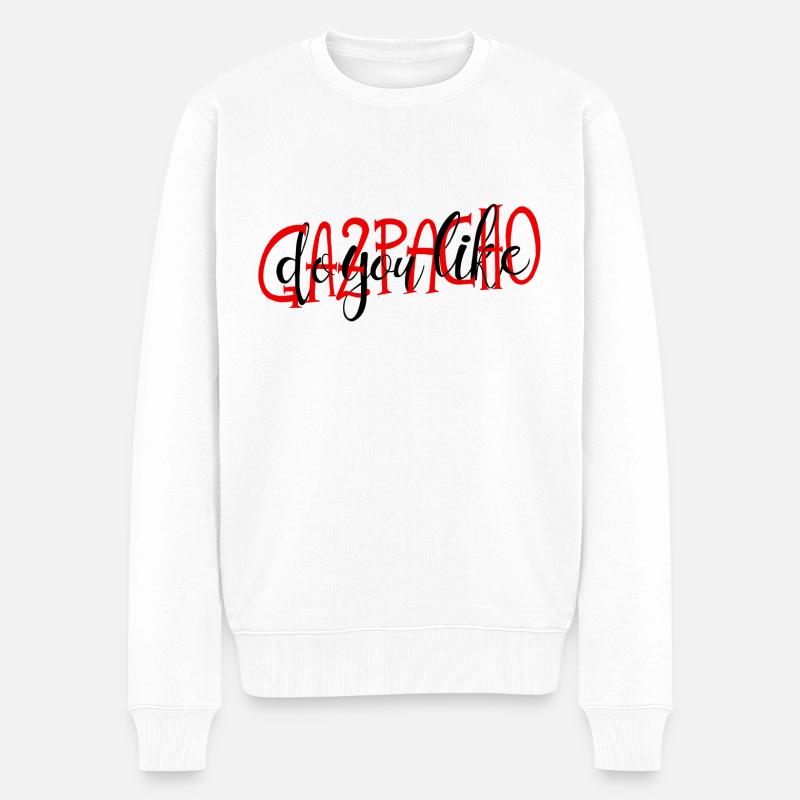 Magst du Gazpacho - Männer Premium Bio Pullover - Weiß